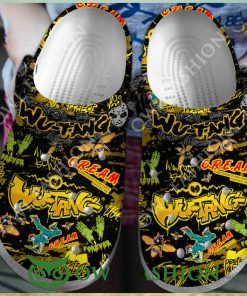 Wu Tang Clan Cream Scared Crocs