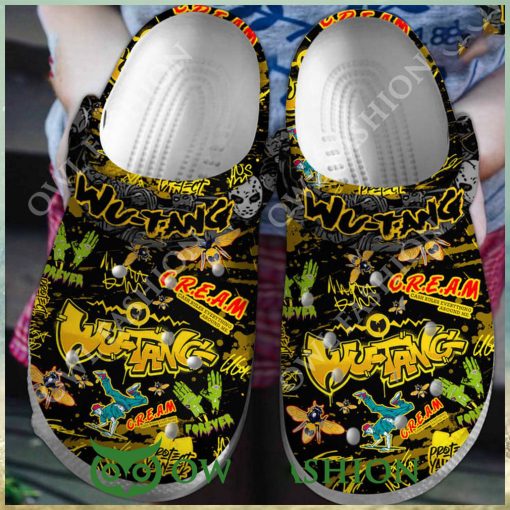 Wu Tang Clan Cream Scared Crocs