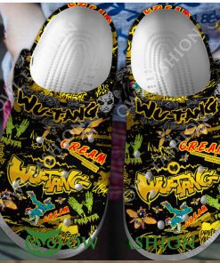 Wu Tang Clan Cream Scared Crocs