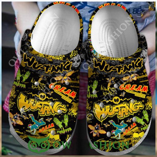 Wu Tang Clan Cream Scared Crocs