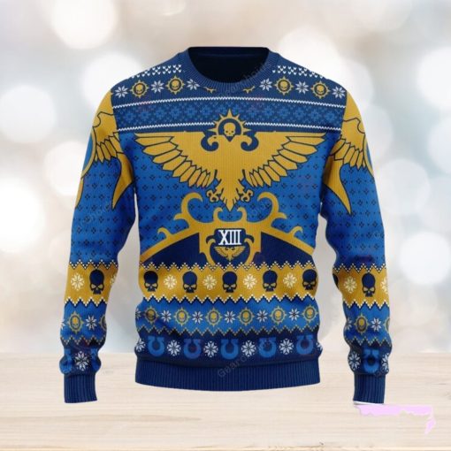 XIII Legion Warhammer 40k Skull Iconic Ugly Sweater Christmas Sweatshirt 3D Printed