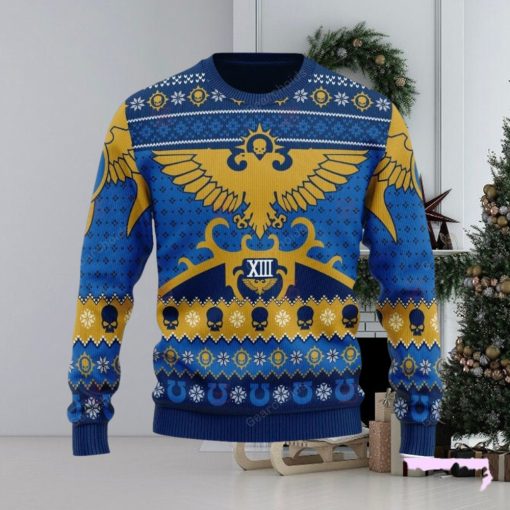 XIII Legion Warhammer 40k Skull Iconic Ugly Sweater Christmas Sweatshirt 3D Printed