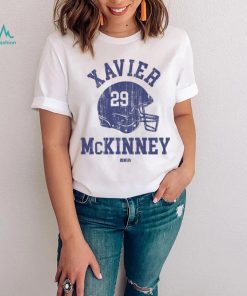 Xavier McKinney New York G Helmet Font Shirt