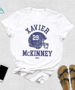 Xavier McKinney New York G Helmet Font Shirt
