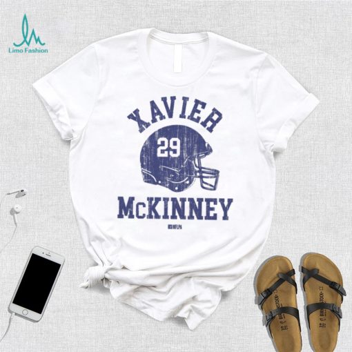 Xavier McKinney New York G Helmet Font Shirt