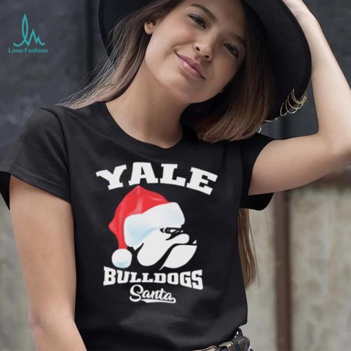 Yale Bulldogs Football Santa Hat Christmas Shirt