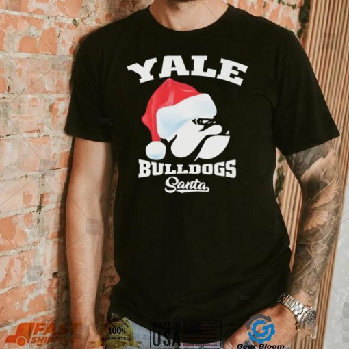 Yale Bulldogs Football Santa Hat Christmas Shirt