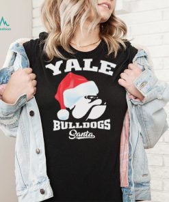 Yale Bulldogs Football Santa Hat Christmas Shirt