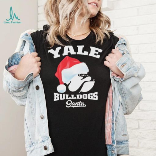 Yale Bulldogs Football Santa Hat Christmas Shirt