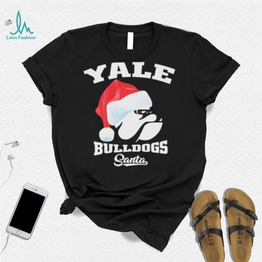 Yale Bulldogs Football Santa Hat Christmas Shirt