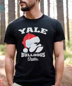 Yale Bulldogs Football Santa Hat Christmas T shirt