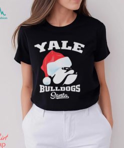 Yale Bulldogs Football Santa Hat Christmas T shirt