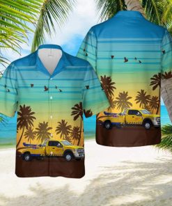 Yellow Dodge Ram Tow Truck 3D All Over Printed Hawaiian Shirt