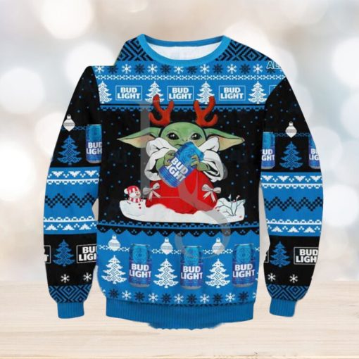 Yoda Bud Light Ugly Christmas Sweater