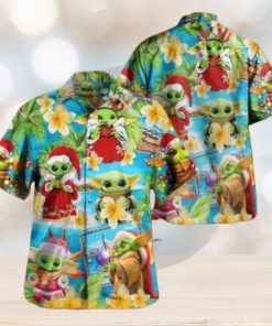 Yoda’s Merry Christmas Hawaiian Shirt, Funny Xmas Gifts