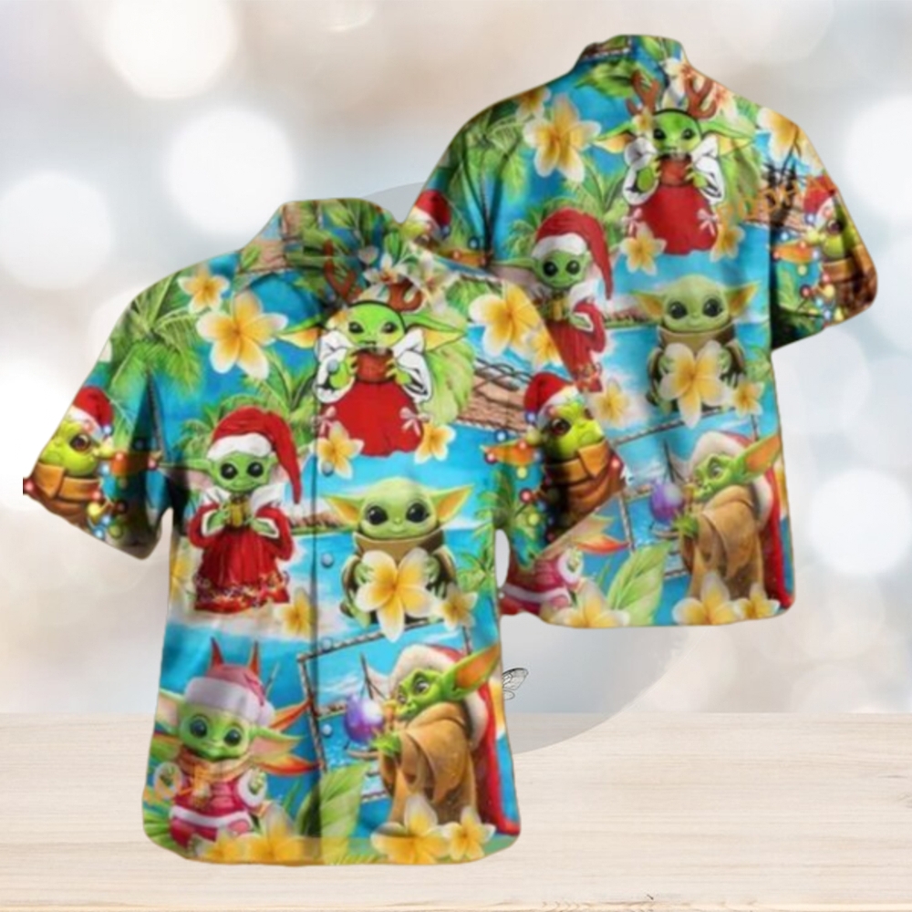 Yoda’s Merry Christmas Hawaiian Shirt, Funny Xmas Gifts Yoda’s Merry Christmas Hawaiian Shirt, Funny Xmas Gifts