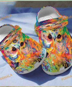 Yorkshire Terrier Puppy Lover Portrait Crocs, Painted Yorkshire Clogs