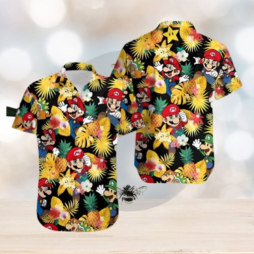 Yoshi Super Mario Movie Character Hawaiian Shirt