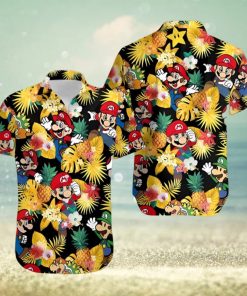 Yoshi Super Mario Movie Character Hawaiian Shirt