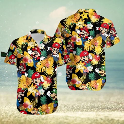 Yoshi Super Mario Movie Character Hawaiian Shirt