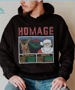 Youth Christmas Jam Rudolph And Santa Shirt