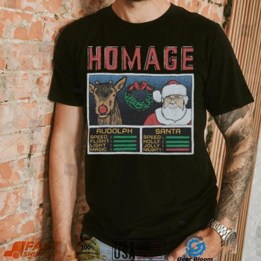 Youth Christmas Jam Rudolph And Santa Shirt
