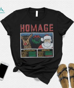 Youth Christmas Jam Rudolph And Santa Shirt