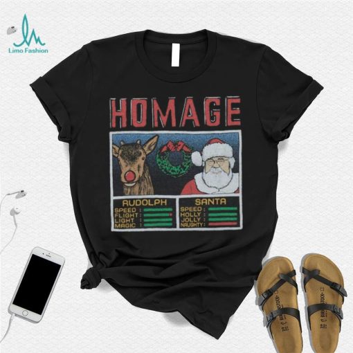 Youth Christmas Jam Rudolph And Santa Shirt