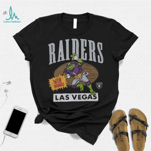 Youth TMNT Donatello x Las Vegas Raiders NFL Nickelodeon T Shirt