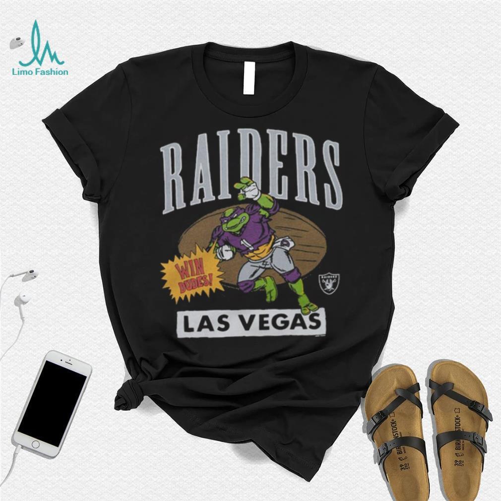 Youth TMNT Donatello x Las Vegas Raiders NFL Nickelodeon T Shirt Youth TMNT Donatello x Las Vegas Raiders NFL Nickelodeon T Shirt