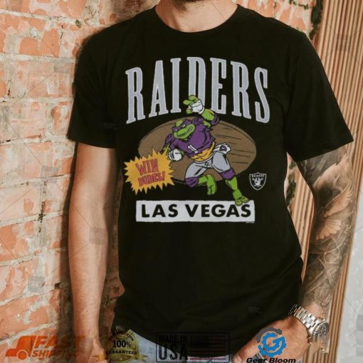 Youth TMNT Donatello x Las Vegas Raiders NFL Nickelodeon T Shirt