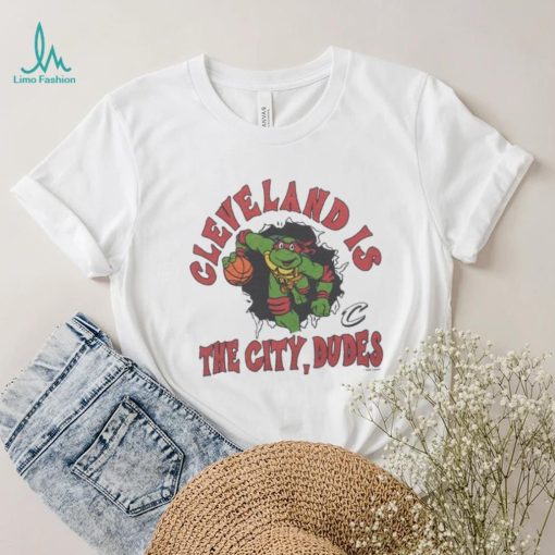 Youth TMNT x Cavs Cleveland Is The City Dudes Shirt