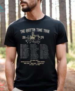 Zach Bryan The Quittin Time Tour 2024 Front And Back Shirt Vintage Country Music Sweatshirt Shirt