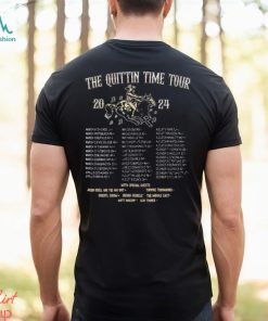 Zach Bryan The Quittin Time Tour 2024 Front And Back Shirt Vintage Country Music Sweatshirt Shirt