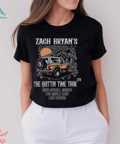 Zach Bryan The Quittin Time Tour 2024 Front And Back Shirt Vintage Country Music Sweatshirt T Shirt