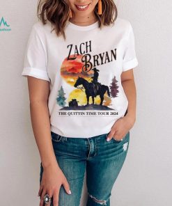 Zach Bryan The Quittin Time Tour 2024 Sunset T shirt