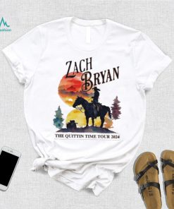 Zach Bryan The Quittin Time Tour 2024 Sunset T shirt
