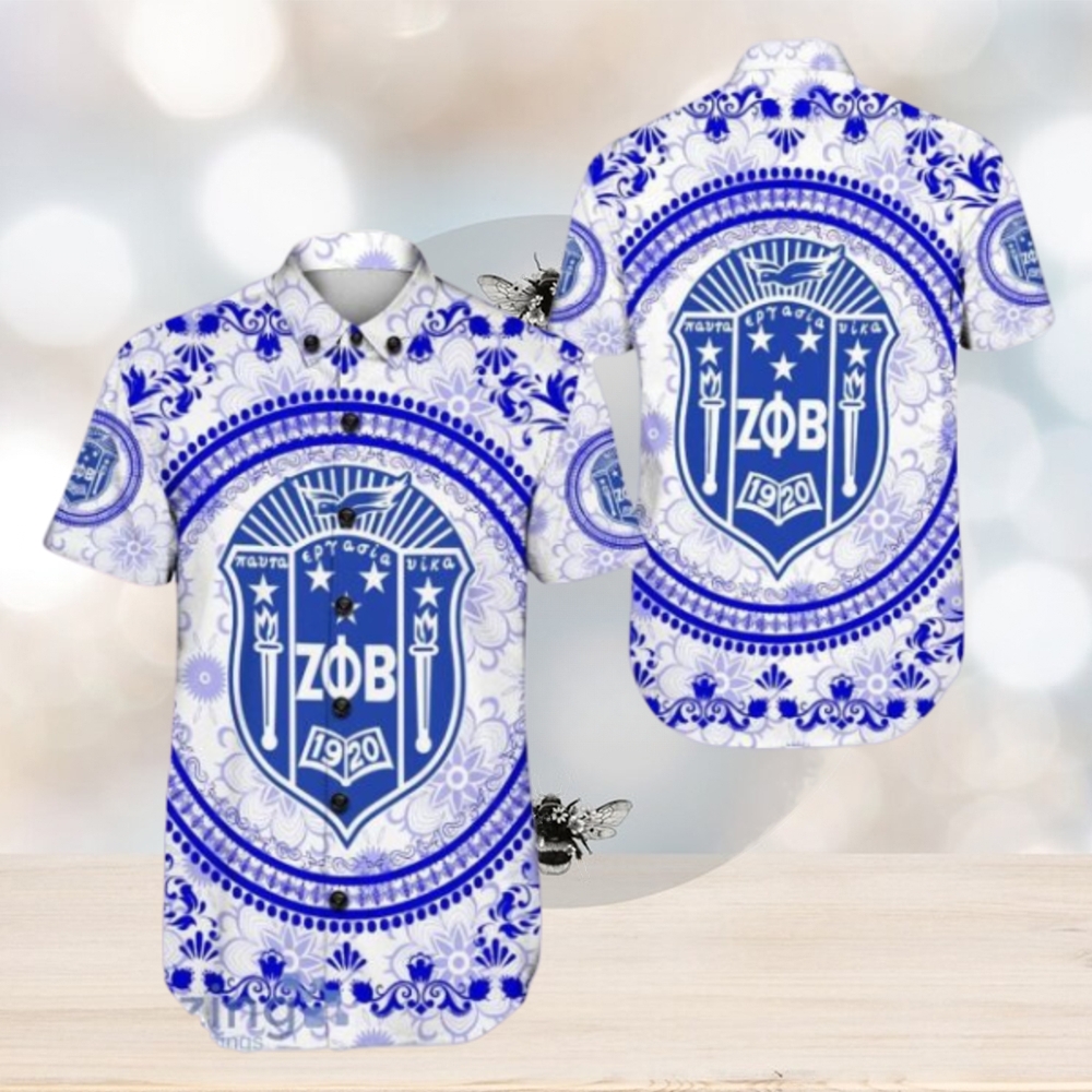 Zeta Phi Beta Floral Pattern Hawaiian Shirt For Men And Women Zeta Phi Beta Floral Pattern Hawaiian Shirt For Men And Women