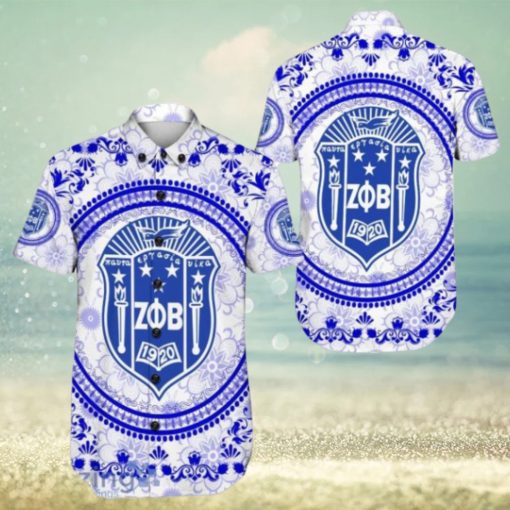 Zeta Phi Beta Floral Pattern Hawaiian Shirt For Men And Women