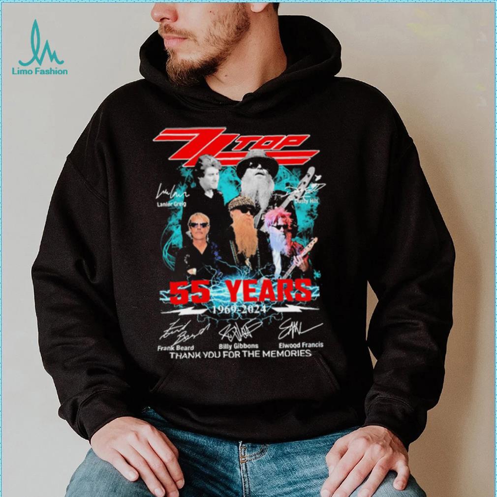Zz Top Lanier Greig And Dusty Hill 55 Years 1969 2024 Signatures Thank You For The Memories Shirt Zz Top Lanier Greig And Dusty Hill 55 Years 1969 2024 Signatures Thank You For The Memories Shirt
