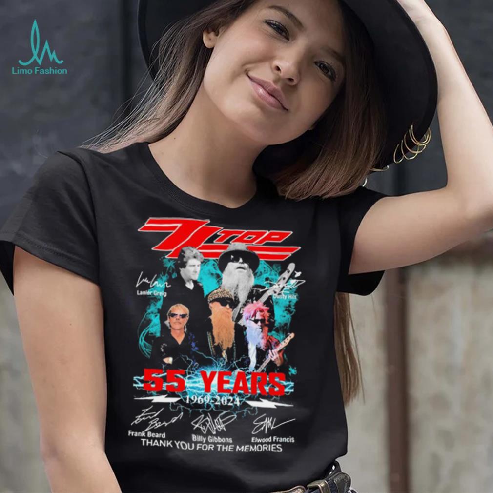 Zz Top Lanier Greig And Dusty Hill 55 Years 1969 2024 Signatures Thank You For The Memories Shirt Zz Top Lanier Greig And Dusty Hill 55 Years 1969 2024 Signatures Thank You For The Memories Shirt