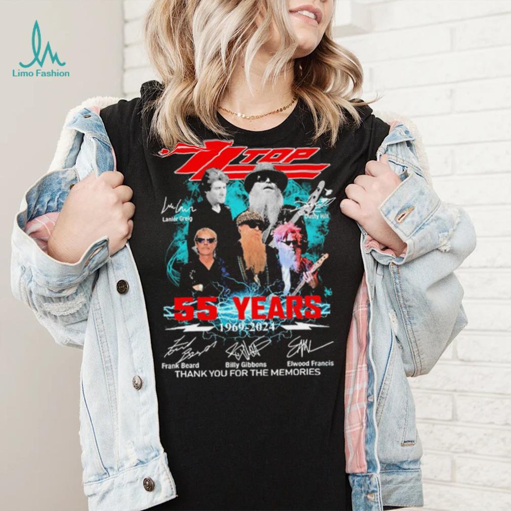 Zz Top Lanier Greig And Dusty Hill 55 Years 1969 2024 Signatures Thank You For The Memories Shirt Zz Top Lanier Greig And Dusty Hill 55 Years 1969 2024 Signatures Thank You For The Memories Shirt