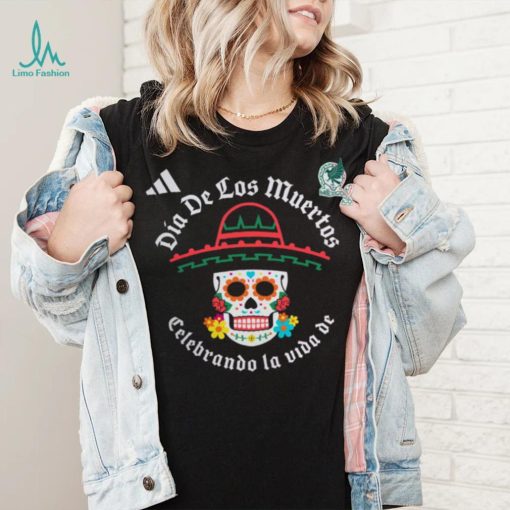 adidas Adult Mexico 2024 Day of the Dead Skull Black Shirt