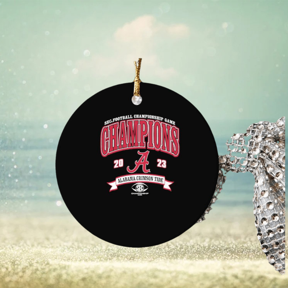 alabama crimson tide blue win georgia 2023 sec football conference champions ornament Circle alabama crimson tide blue win georgia 2023 sec football conference champions ornament Circle