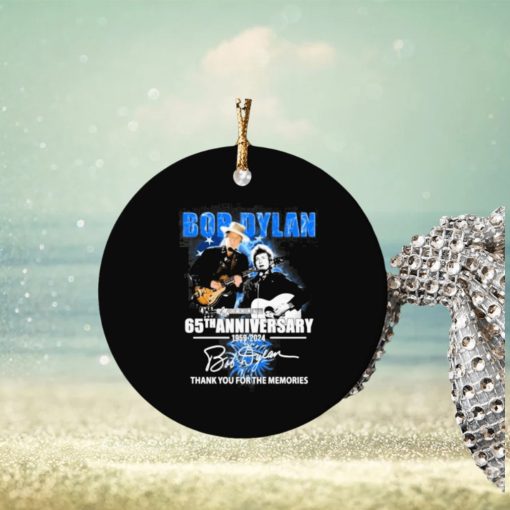 bob dylan 65th anniversary 1959 2024 thank you for the memories signature ornament Circle