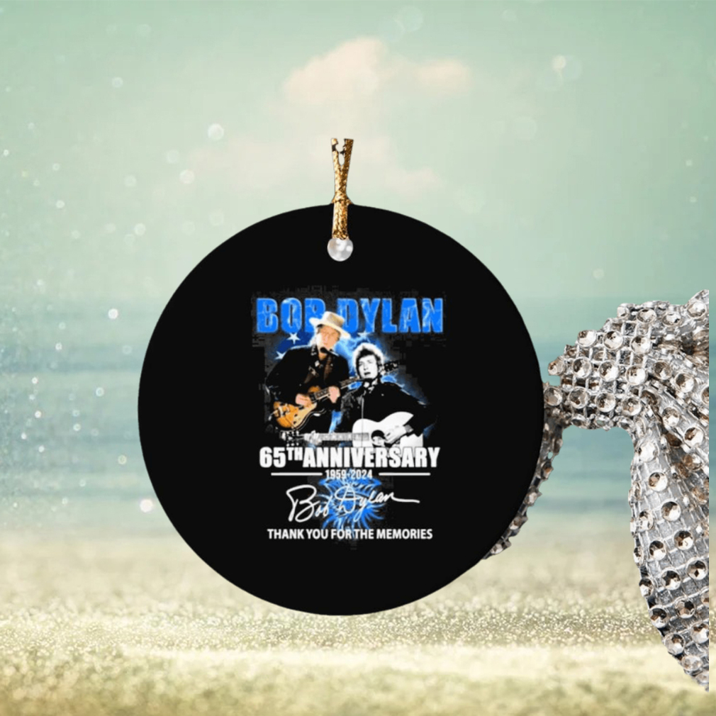 bob dylan 65th anniversary 1959 2024 thank you for the memories signature ornament Circle bob dylan 65th anniversary 1959 2024 thank you for the memories signature ornament Circle