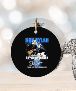 bob dylan 65th anniversary 1959 2024 thank you for the memories signature ornament Circle
