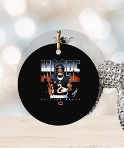 d j moore 2 signed chicago bears signature ornament Circle