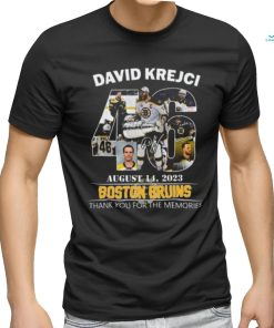 david krejci august 14 2023 boston bruins thank you for the memories t shirt 1 Ue3B8 600x714