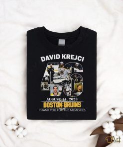 david krejci august 14 2023 boston bruins thank you for the memories t shirt 1 Ue3B8 600x714